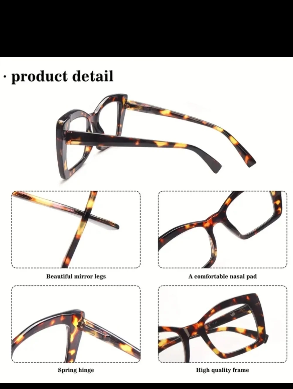 +2.00 Oversized Tortoiseshell Square Frame Readers Eyewear